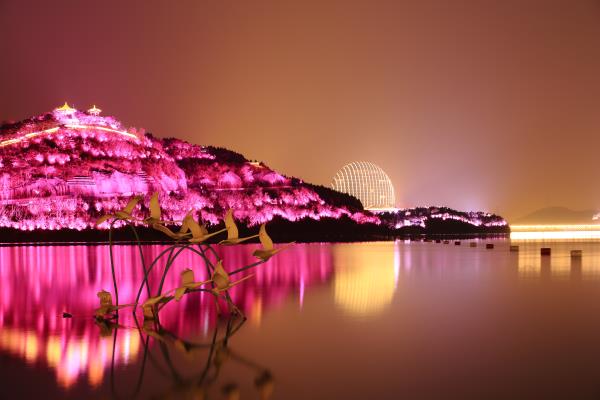 雁栖湖夜景欣赏