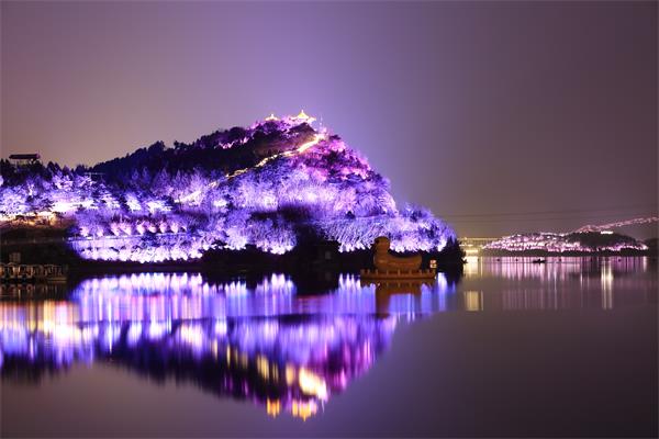 雁栖湖夜景欣赏
